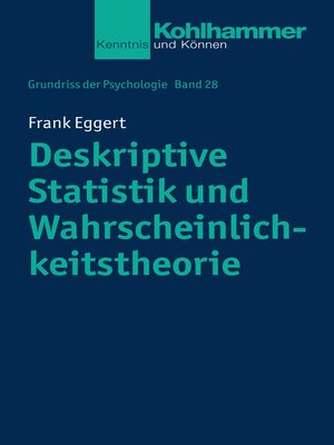 cover image of Deskriptive Statistik und Wahrscheinlichkeitstheorie
